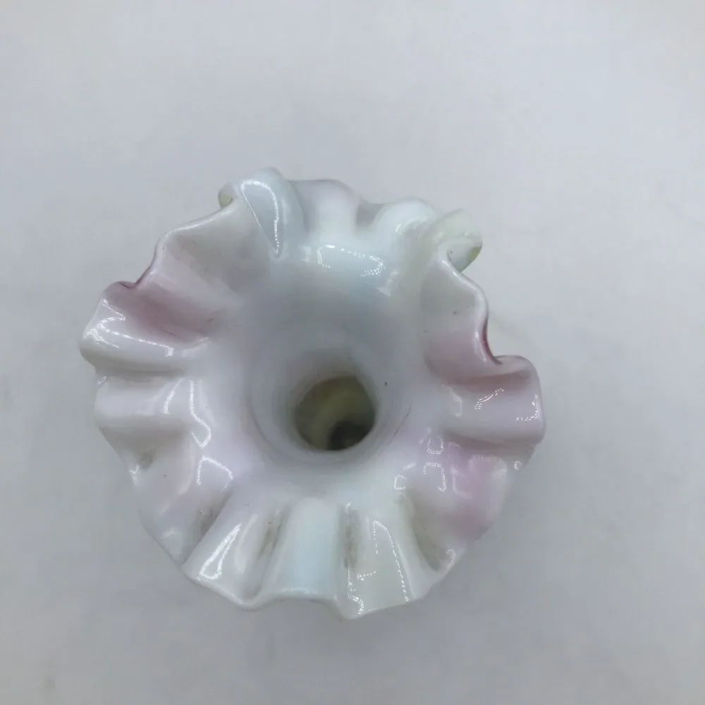 Victorian End‎ Of Day Blown Pastel Spatter Splatter Vase 7